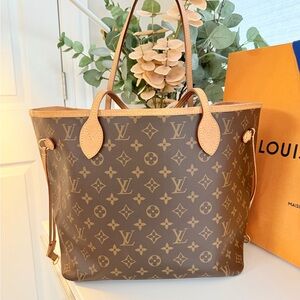 Louis Vuitton Neverfull Classic Brown Monogram Tote MM